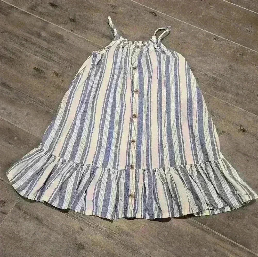 Old Navy Stripped Dress With Button Detailing